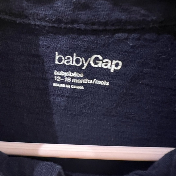 GAP Navy Blue Kids romper 6-12m - Picture 3 of 3